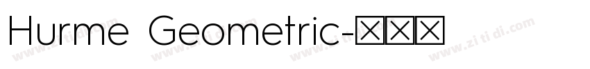 Hurme Geometric字体转换